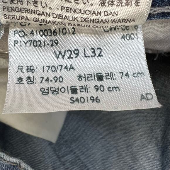 Levi's 514 Jeans Men's 29x32 Blue Straight Leg Medium Wash Normcore Dad Jeans - Picture 8 of 11